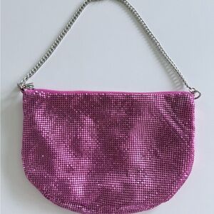 Aqua Pink Chainmail Bag